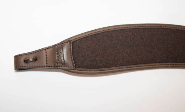 Ergonomisk gevärsrem i loden/läder