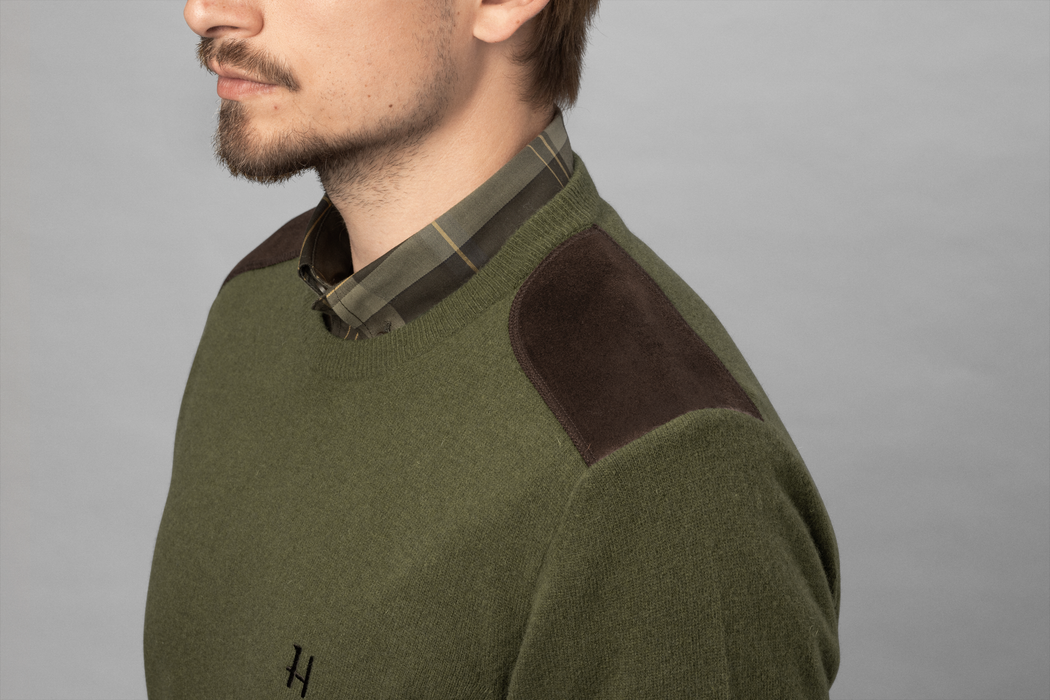 Arran pullover Olive  - Härkila