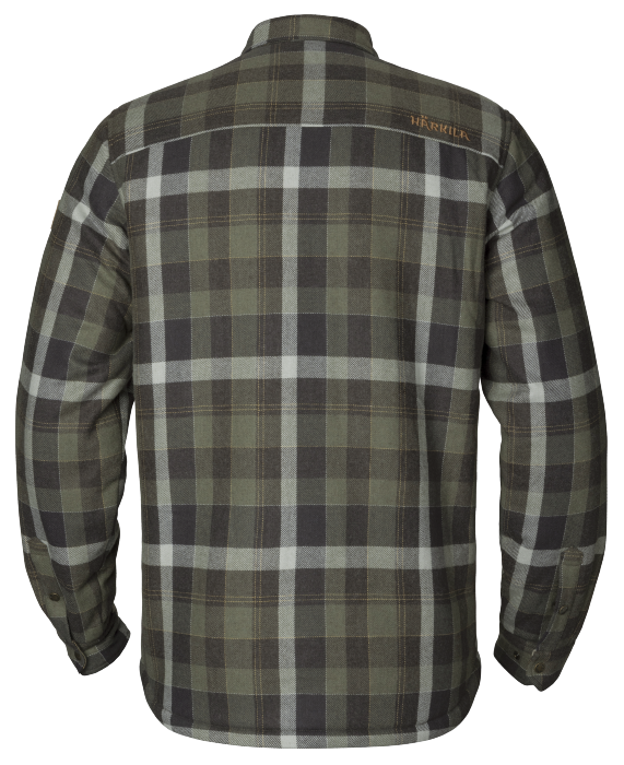 Asmund Insulated wool shirt jacka Willow green/Phantom  - Härkila