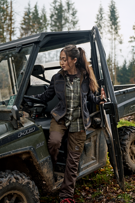 Kamko Fleece Dam – Willow green/Deep well purple – Härkila