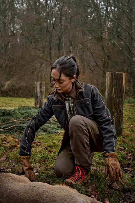 Kamko Fleece Dam – Willow green/Deep well purple – Härkila