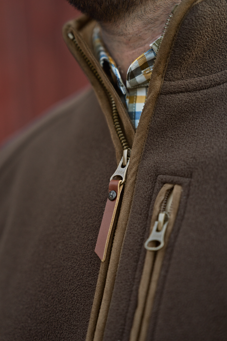 Sherpa fleecejacka Demitasse brown - Sandhem