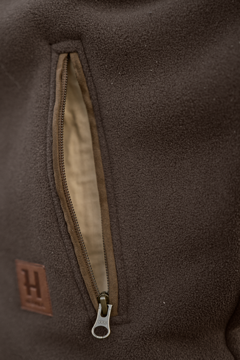 Sherpa fleecejacka Demitasse brown - Sandhem