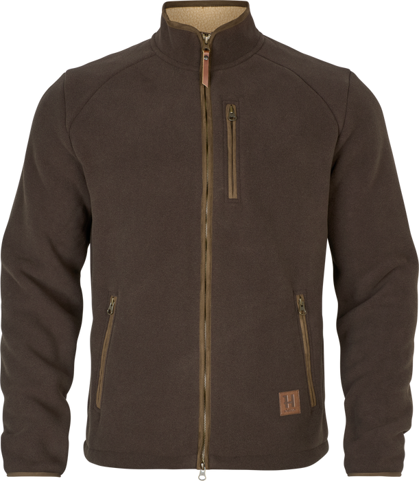Sherpa fleecejacka Demitasse brown - Sandhem