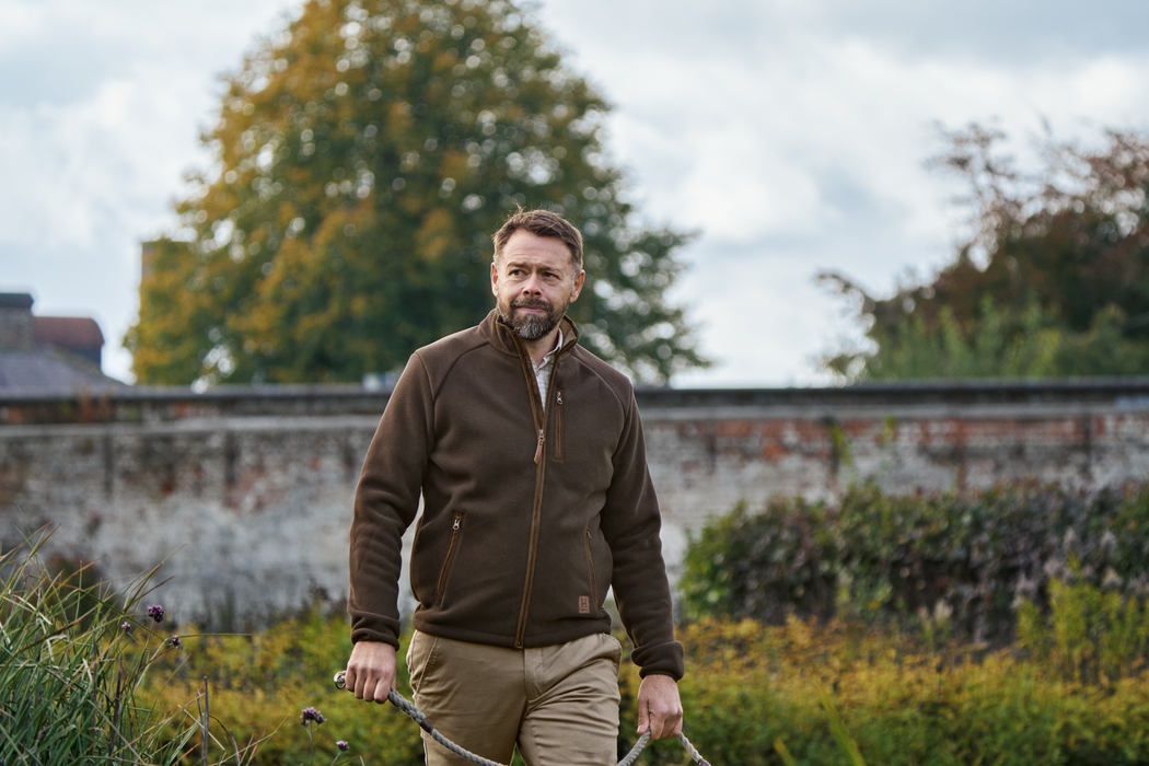 Sherpa fleecejacka Demitasse brown - Sandhem