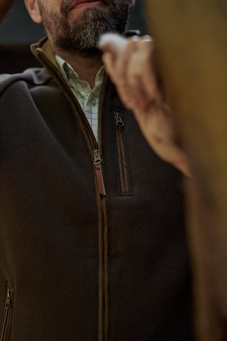 Sherpa fleeceväst Demitasse brown - Sandhem