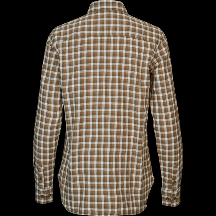 Fjäll L/S damsskjorta - Dark olive check - Härkila