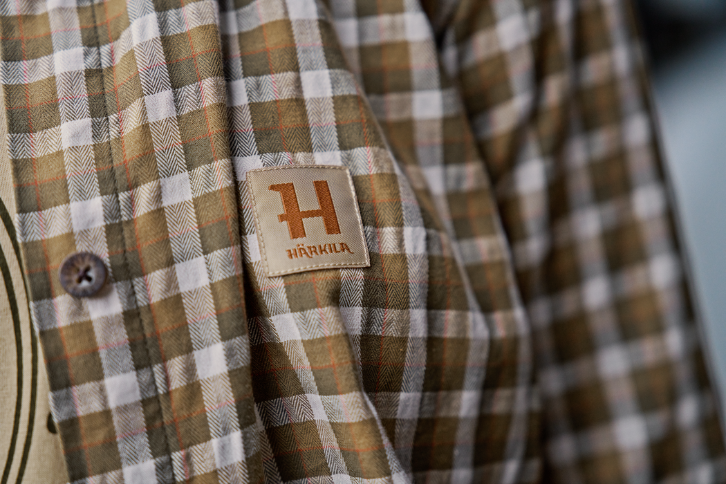 Fjäll L/S damsskjorta - Dark olive check - Härkila