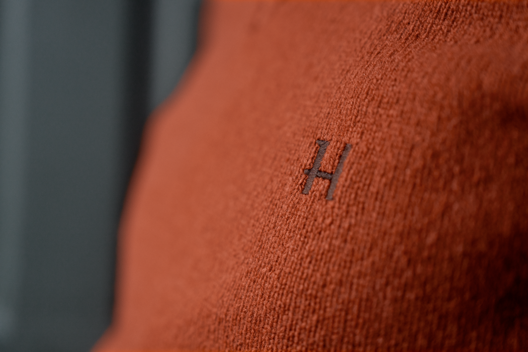 V-ringad tröja Bombay brown – Härkila