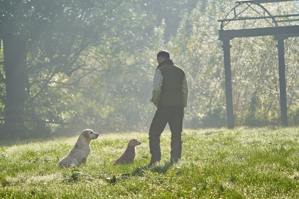 Estate WSP vändbar väst Dark olive/Sea blue – Härkila