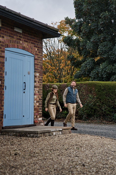 Estate WSP vändbar väst Dark olive/Sea blue – Härkila