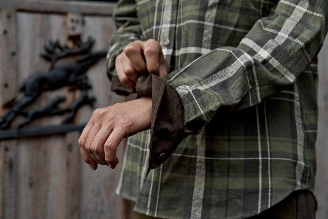 Pajala L/S Skjorta Dam - Olive check – Härkila