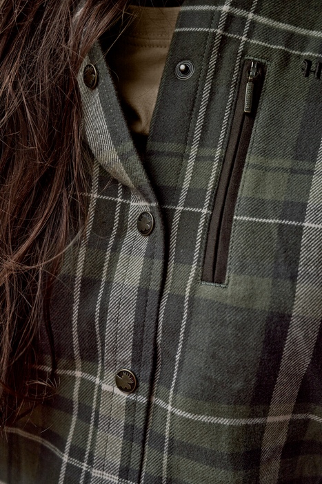 Pajala L/S Skjorta Dam - Olive check – Härkila