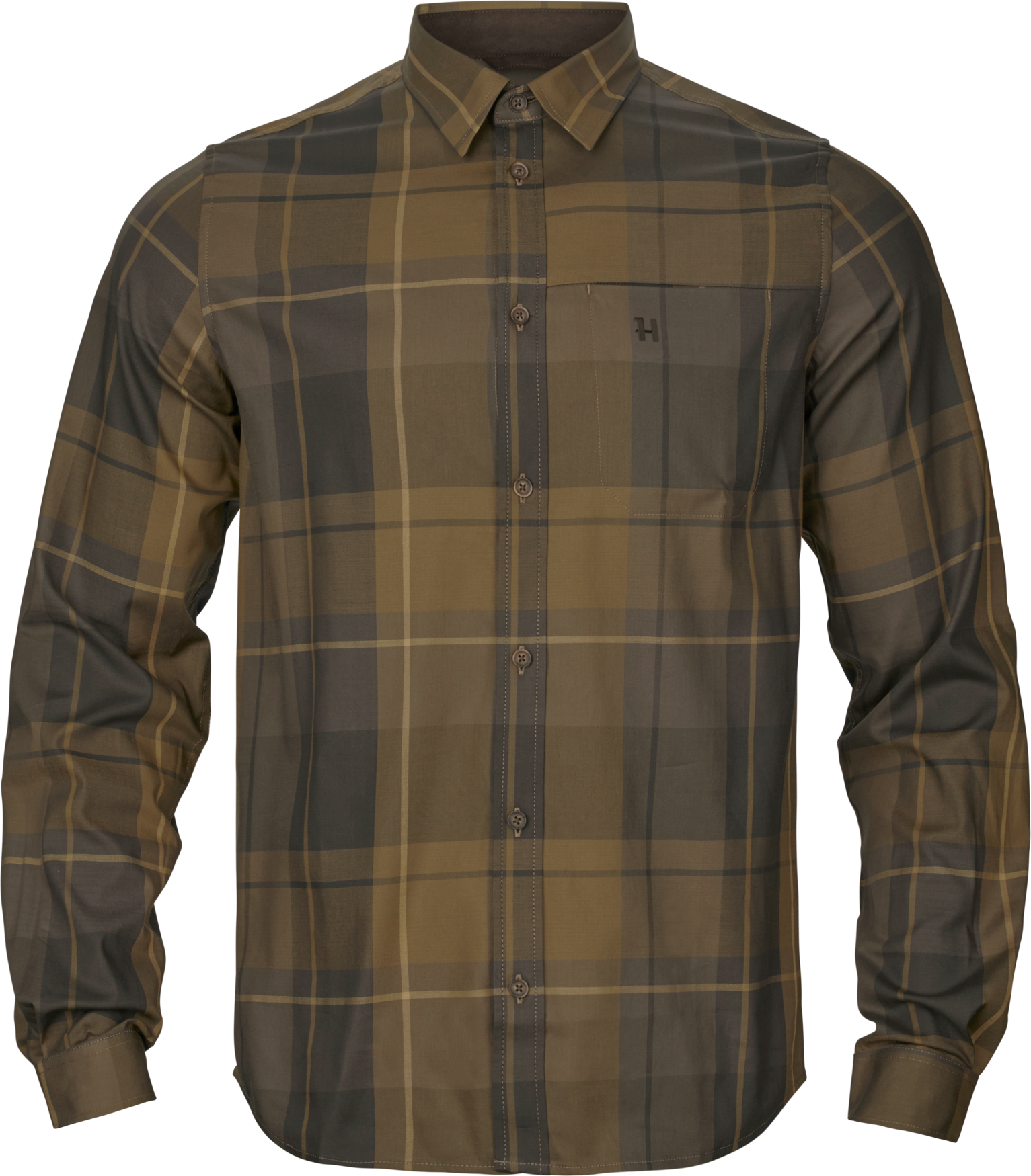 Akse L/S Skjorta - Willow green check – Härkila