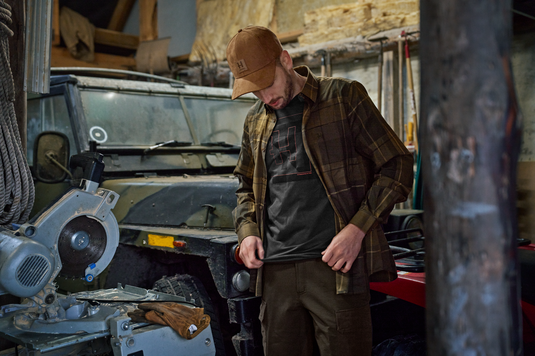 Akse L/S Skjorta - Willow green check – Härkila