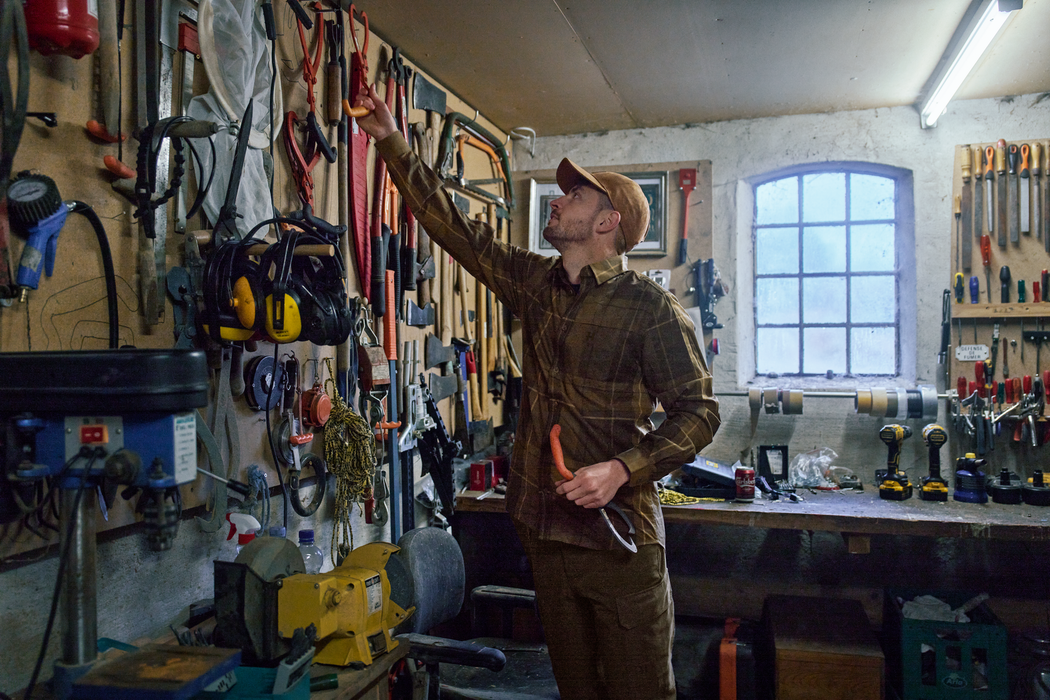 Akse L/S Skjorta - Willow green check – Härkila