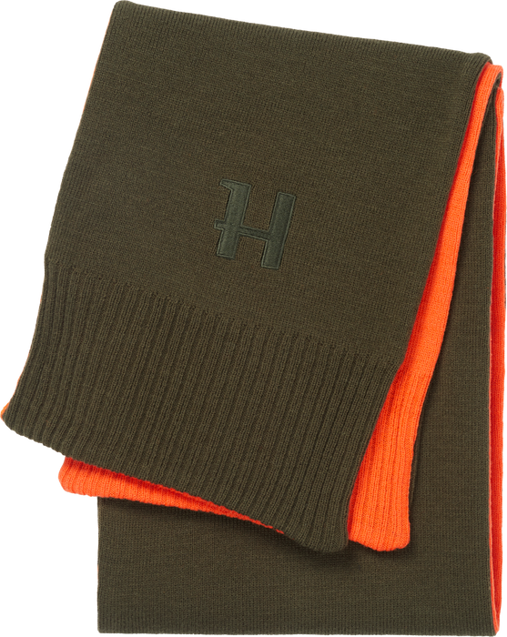 Vändbar halsduk Willow green/Orange
