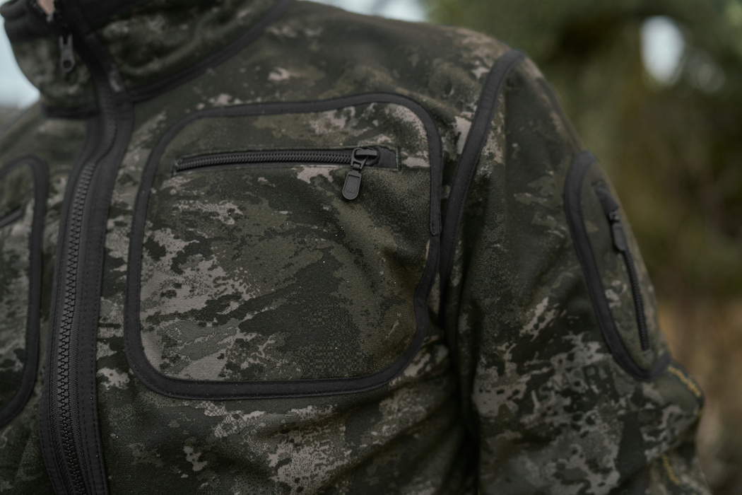 NOCTYX WSP Vändbar fleecejacka - AXIS MSP®Svart/Willow green - Kamko – Härkila