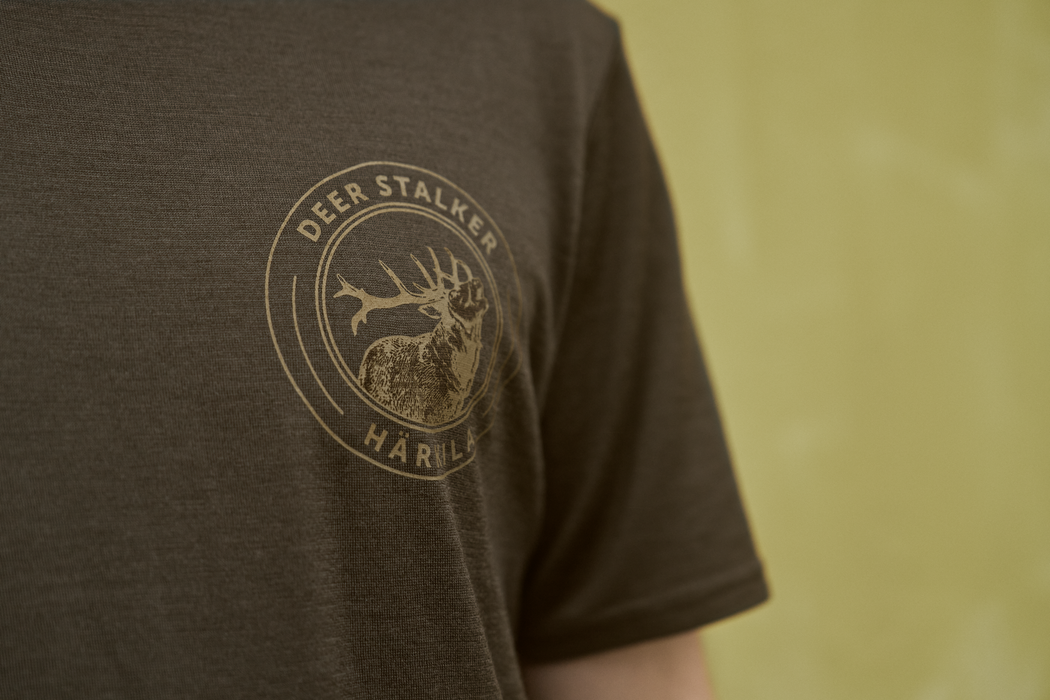 Game kortärmad t-shirt Willow green stag – Härkila