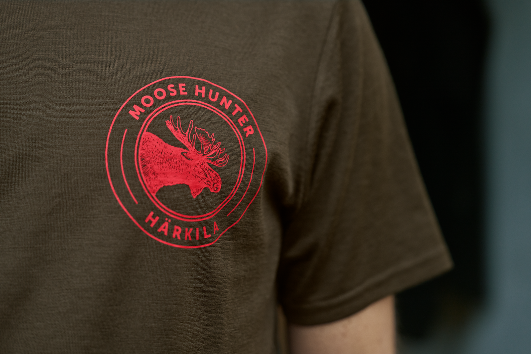 Game kortärmad t-shirt Willow green moose – Härkila