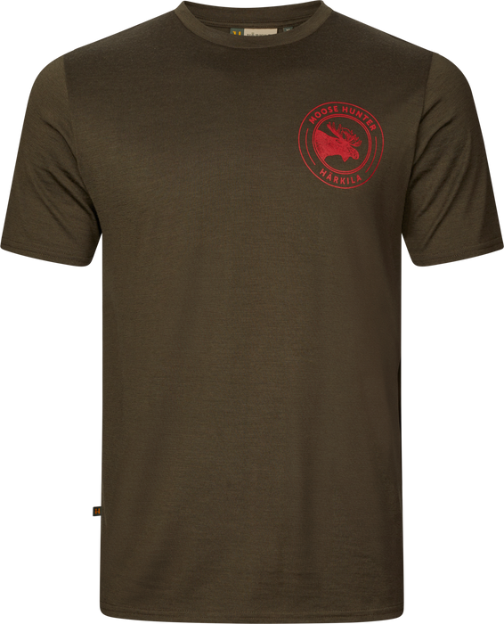 Game kortärmad t-shirt Willow green moose – Härkila