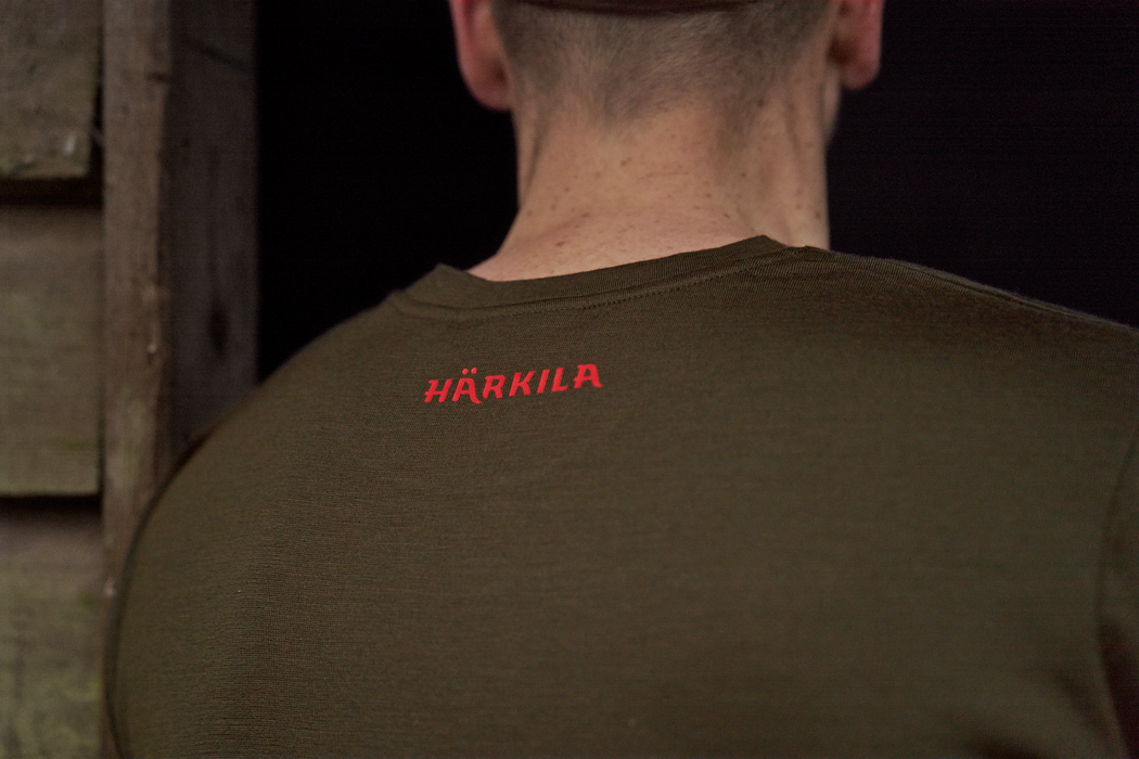 Game långärmad T-shirt Willow green moose