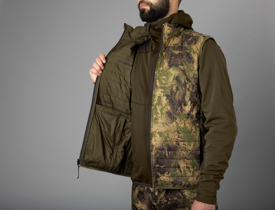 Deer Stalker camo reversible packable väst Willow green/AXIS MSP®Forest  - Härkila