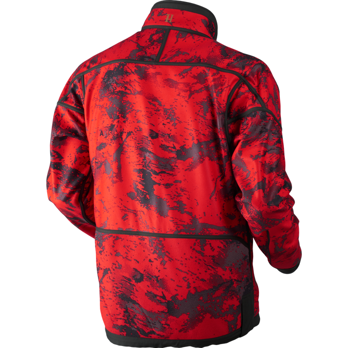 Lynx Reversible fleece jacka Willow green/AXIS MSP®Red Blaze  - Härkila