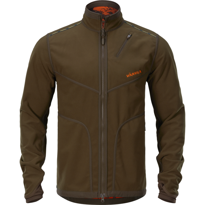 Wildboar Pro Reversible fleece jacka Willow green/AXIS MSP®Wildboar orange  - Härkila