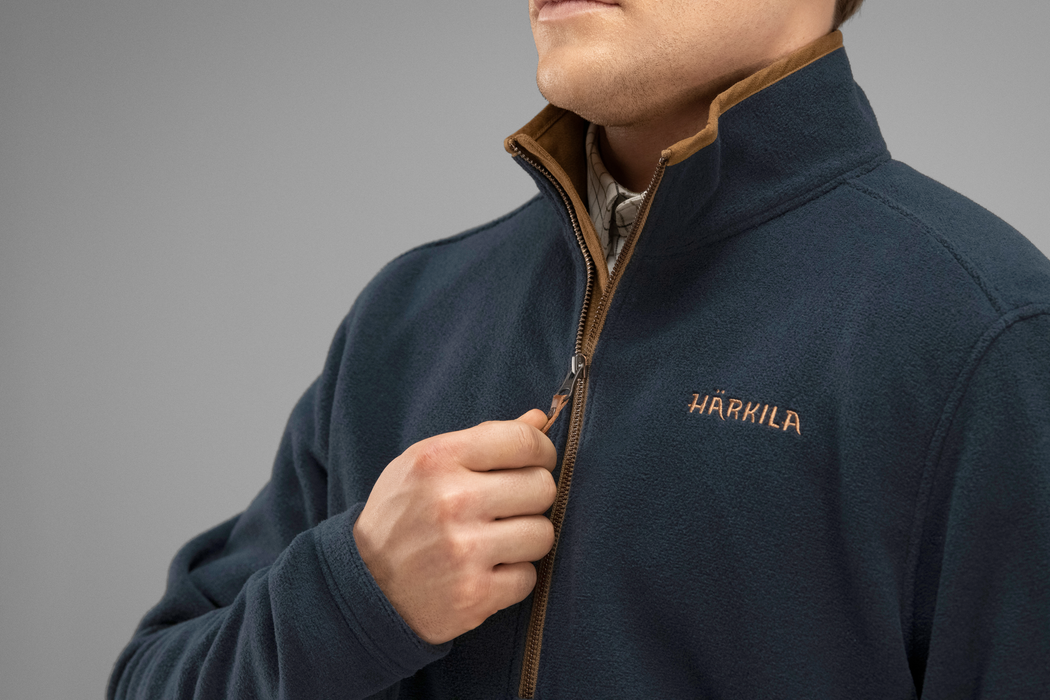 Sandhem fleece pullover Dark navy melange  - Härkila