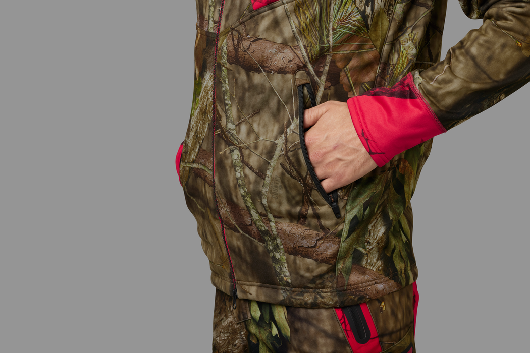 Moose Hunter 2.0 fleece jacka MossyOak®Break-Up Country®/MossyOak®Red  - Härkila