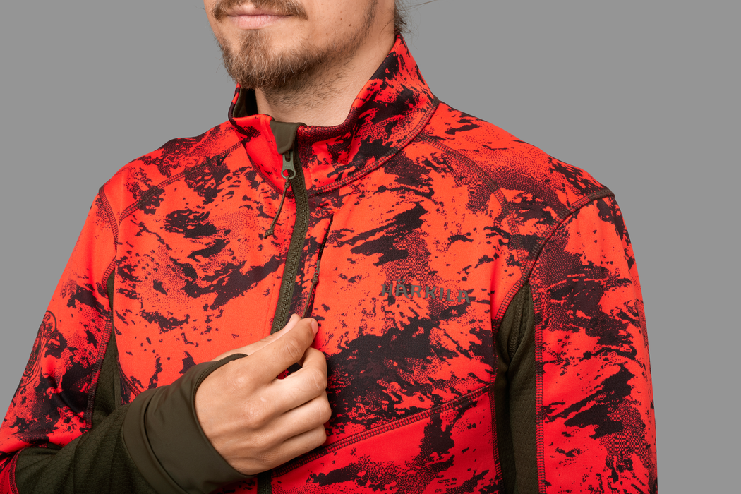 Wildboar Pro camo fleece jacka AXIS MSP®Wildboar orange/Shadow brown  - Härkila