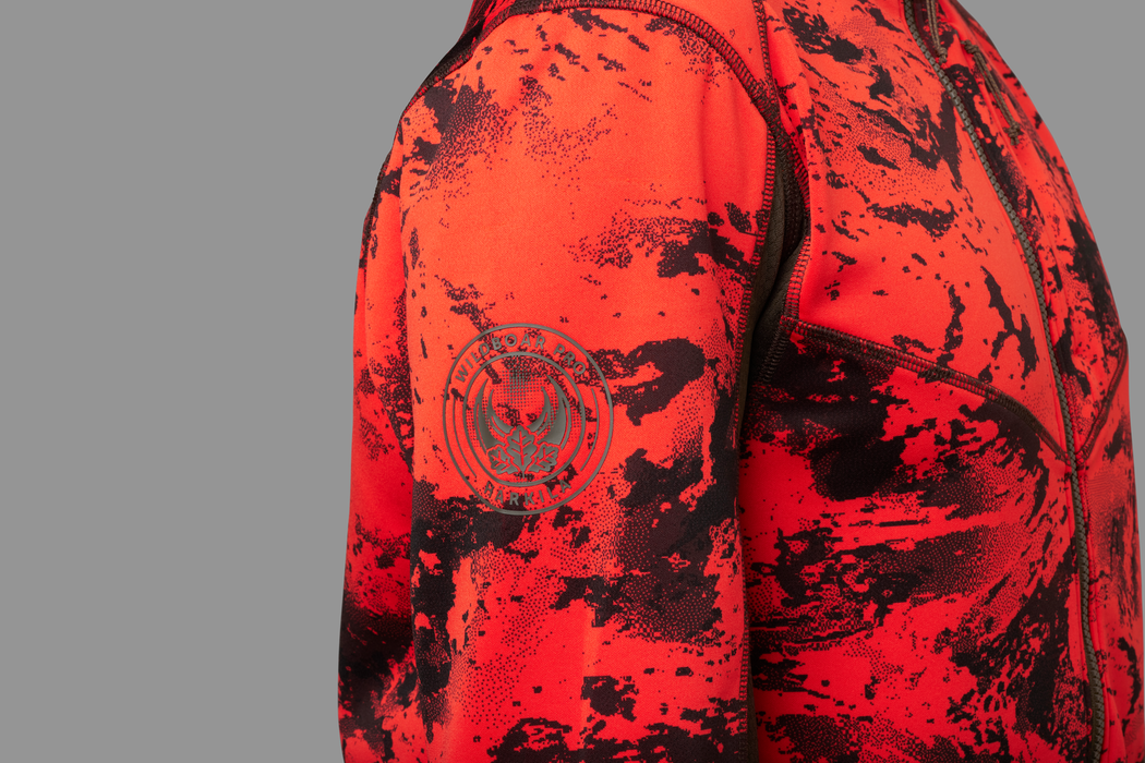 Wildboar Pro camo fleece jacka AXIS MSP®Wildboar orange/Shadow brown  - Härkila