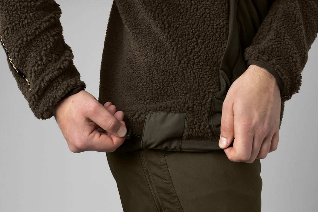 Rurik teddy fleece Shadow grey/Willow green  - Härkila