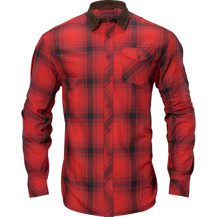 Driven Hunt flannel skjorta Red/Black check  - Härkila