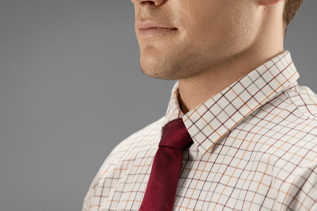 Retrieve Skjorta Burgundy check - Härkila