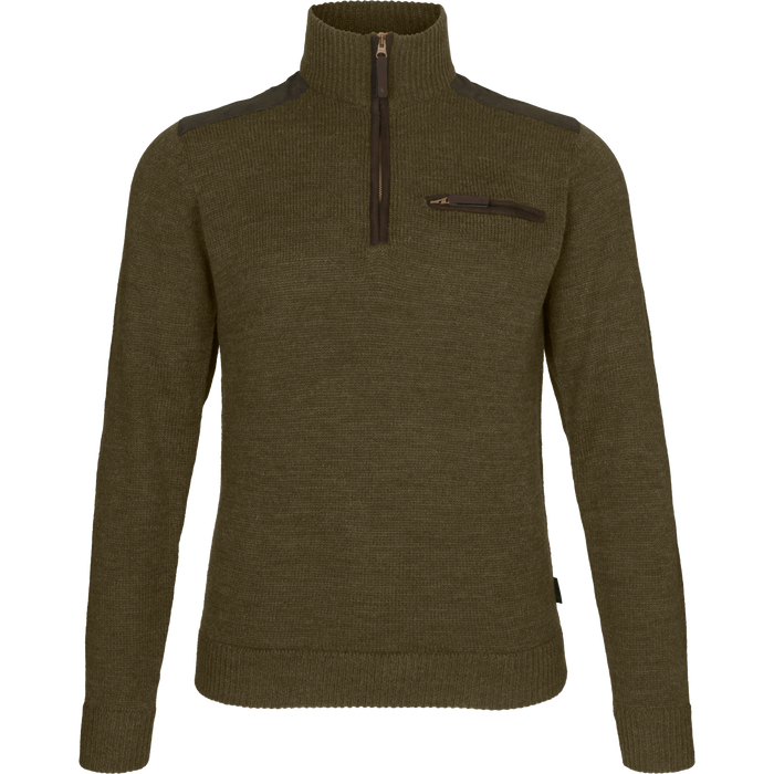 Buckthorn half zip tröja Shaded olive melange - Seeland