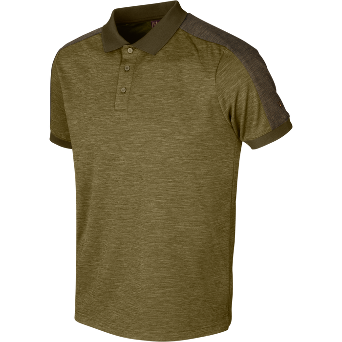 Härkila Tech polo Dark olive/Willow green - Härkila