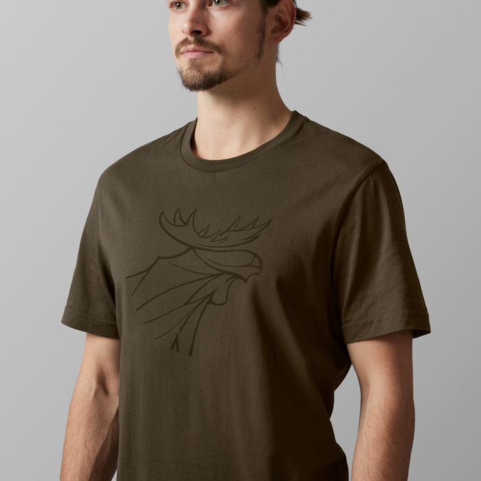 Härkila graphic t-shirt 2-pack Willow green/Grey  - Härkila