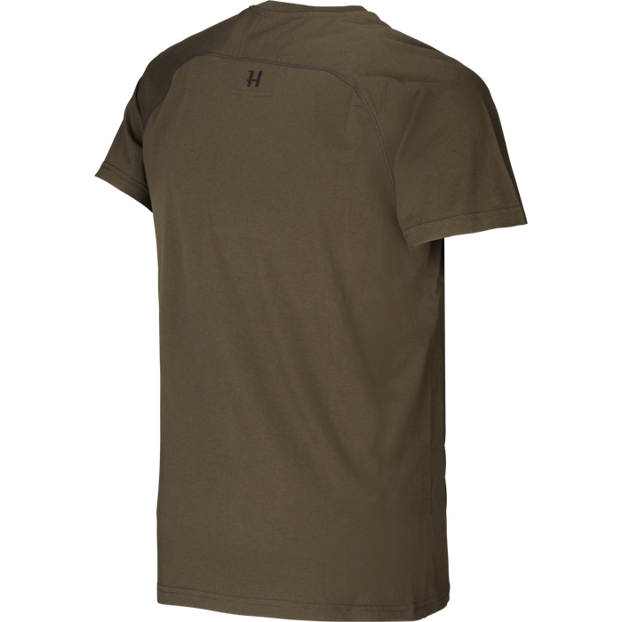 Härkila logo t-shirt 2-pack Willow green/Slate brown  - Härkila