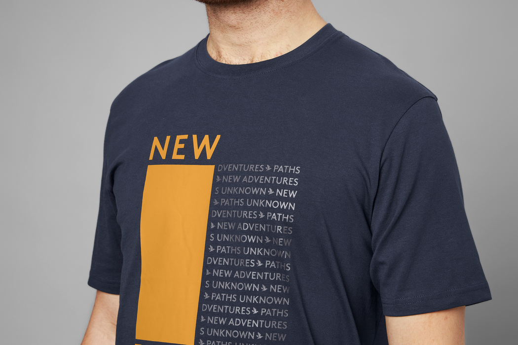 Path T-shirt Dark Navy - Seeland
