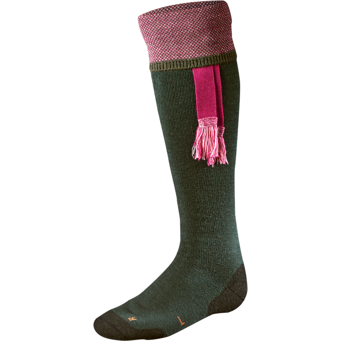 Sporting Estate socka Bottle green/Pink  - Härkila