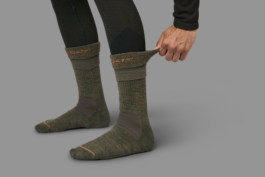 Pro Hunter 2.0 short socka Willow green/Shadow brown  - Härkila