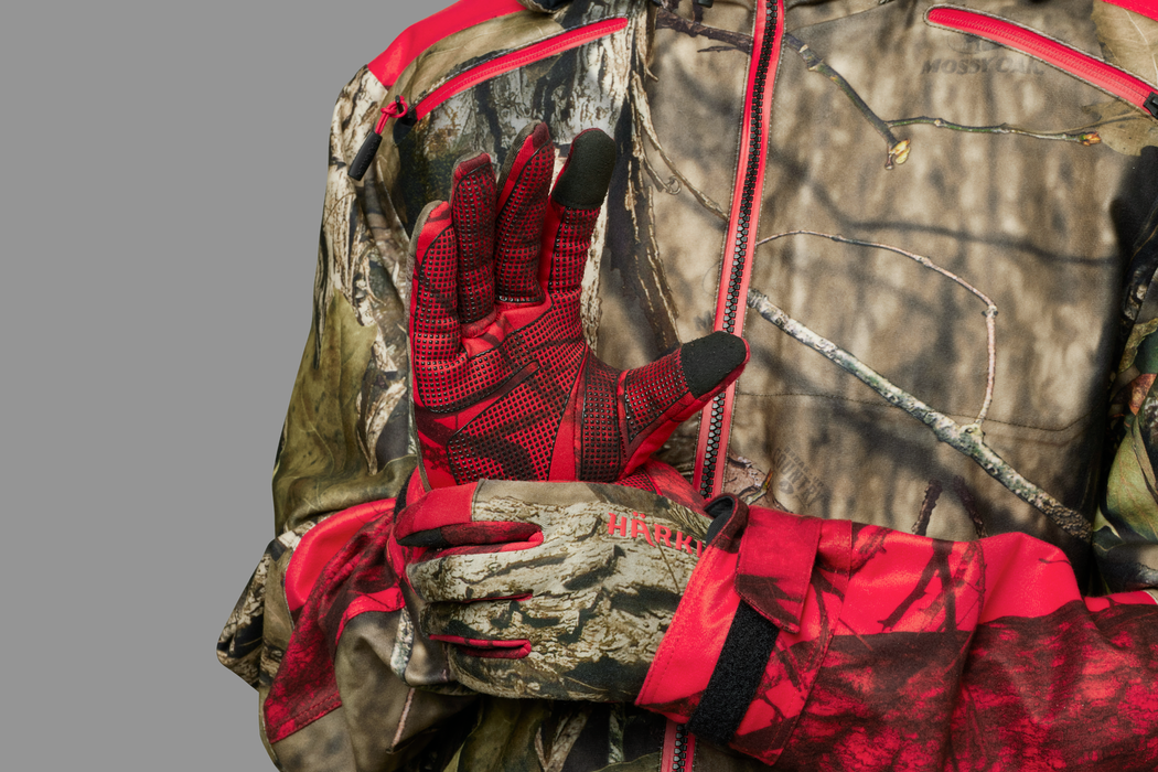 Moose Hunter 2.0 fleece handske MossyOak®Break-Up Country®/MossyOak®Red  - Härkila