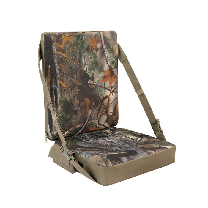Lyxig sittdyna i camo med värme - HuntElite