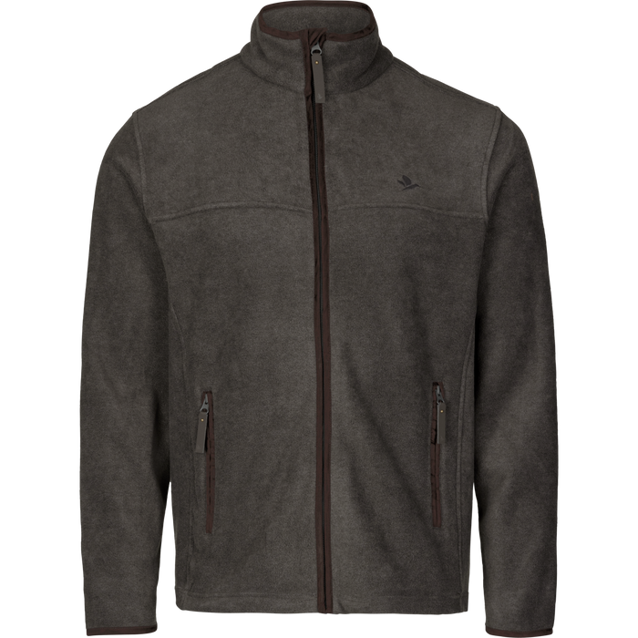 Woodcock Earl Fleece Jacka Dark Grey Melange - Seeland