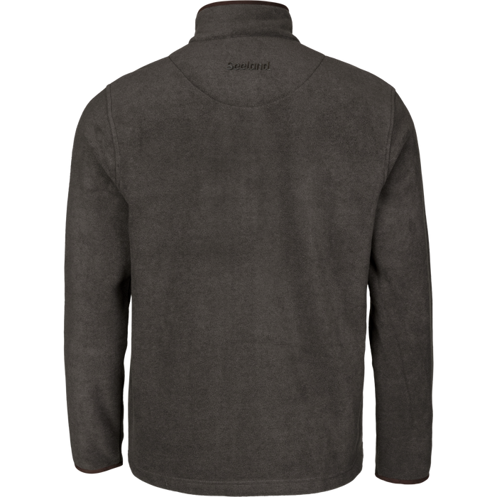 Woodcock Earl Fleece Jacka Dark Grey Melange - Seeland