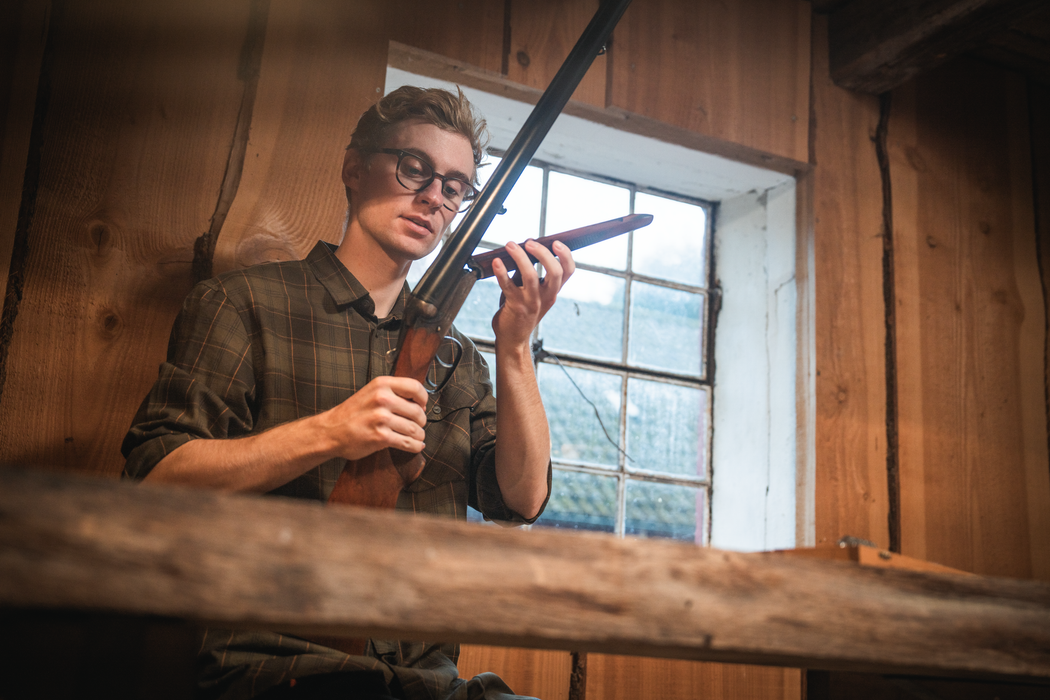 Glen Flanellskjorta - Pine Green/Dark Navy Check – Seeland