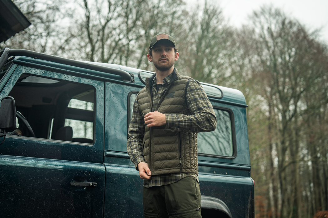 Glen flanellskjorta - Grape Leaf/Dark Navy Check – Seeland