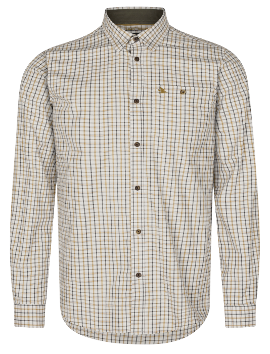 Oxford Skytteskjorta Classic blue/Classic brown check - Seeland